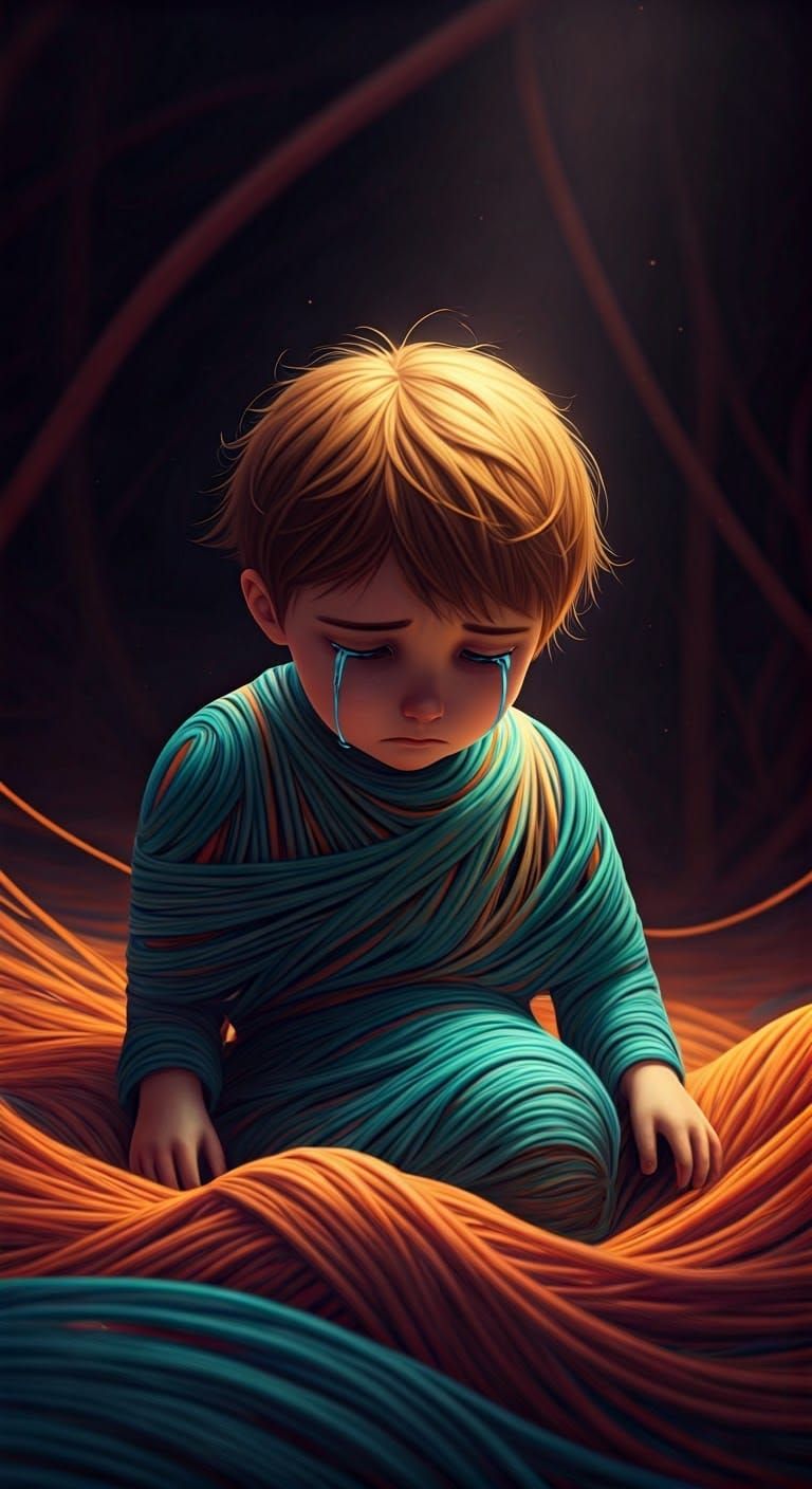 The Eraser Boy's Lament in a Vibrant, Forgotten World