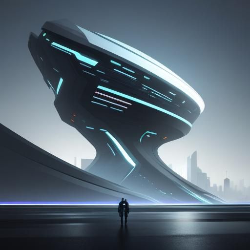 Futuristic Tablet Interface in Digital Art Style