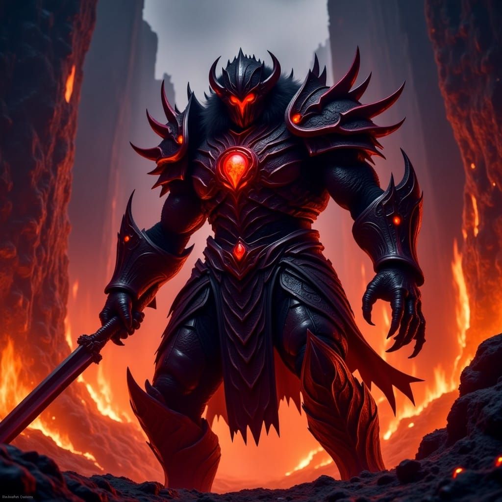 Volcanic Kraken: Gothic Beauty in Flux