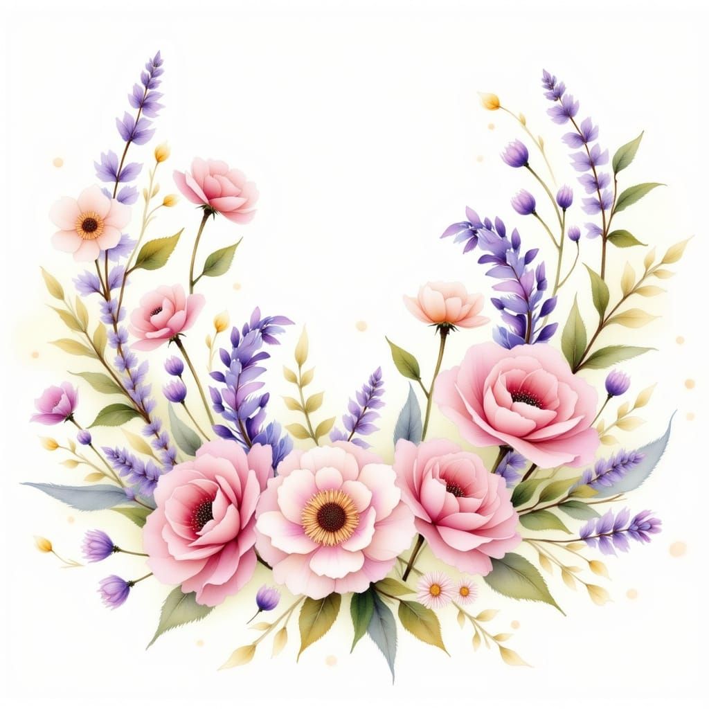 Watercolor Floral with loRA's