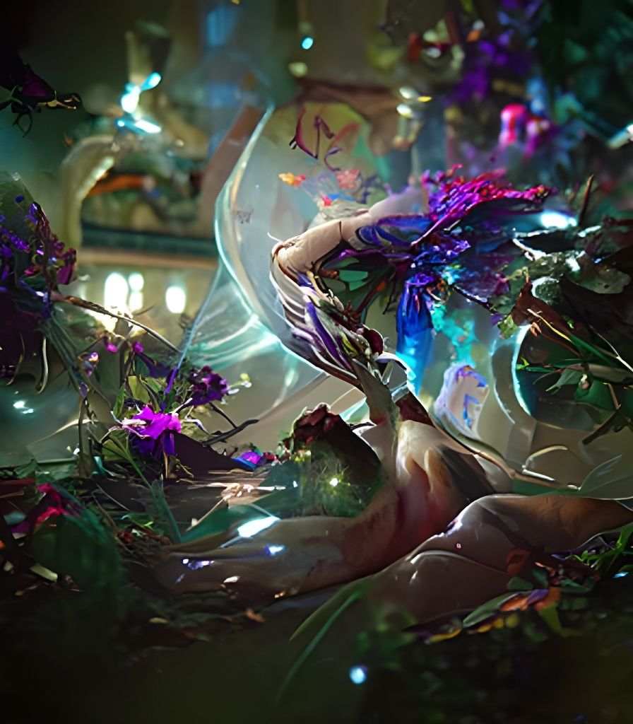 Detailed Fairy Spirit in Cosmic Illustration