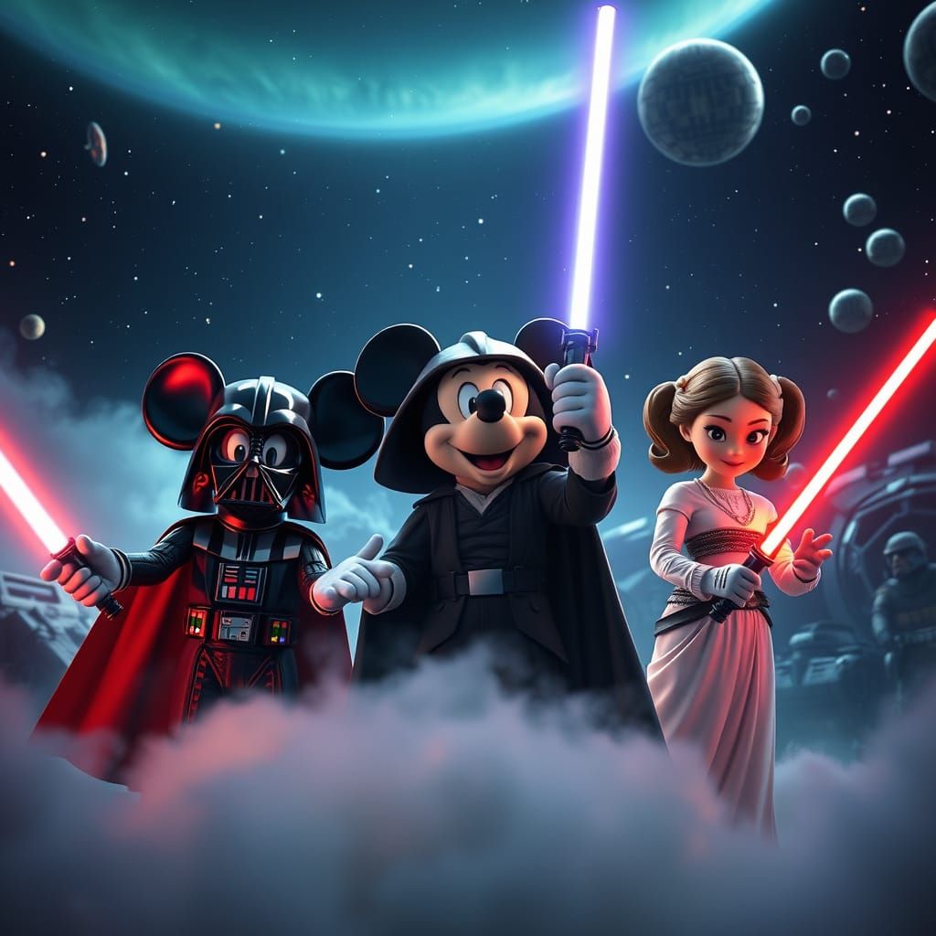 Star Wars Reimagined with Cartoon Characters