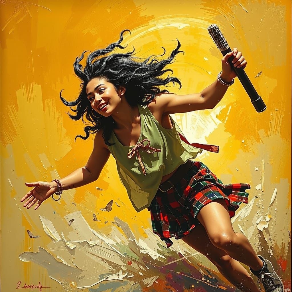 Wild Spirit Oil Painting in a James Gurney Style