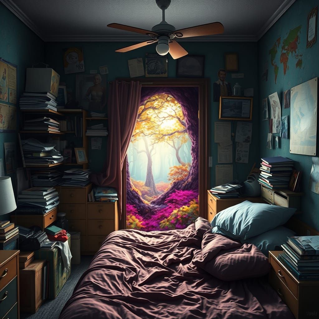 Mythical Forest Portal in Hyperrealistic Style