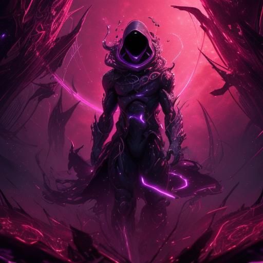 Anime Void Background with Volumetric Lighting