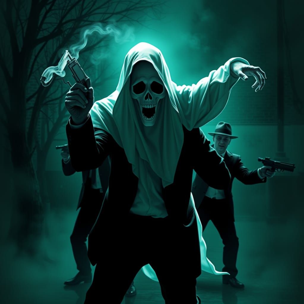 Eerie Ghost Startles Men in Black