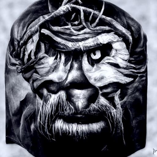 The Great Jahy: Detailed Charcoal Drawing