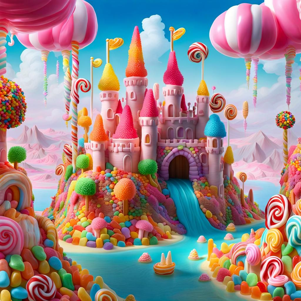 Candy Castle Island: A Whimsical Fantasy Masterpiece