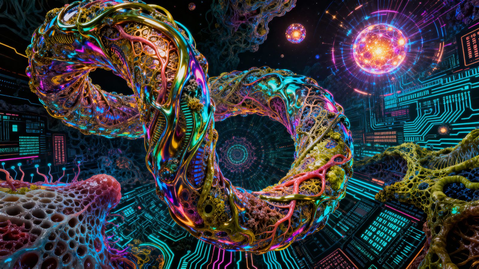 Psychedelic AI with Surreal Circuit Boards