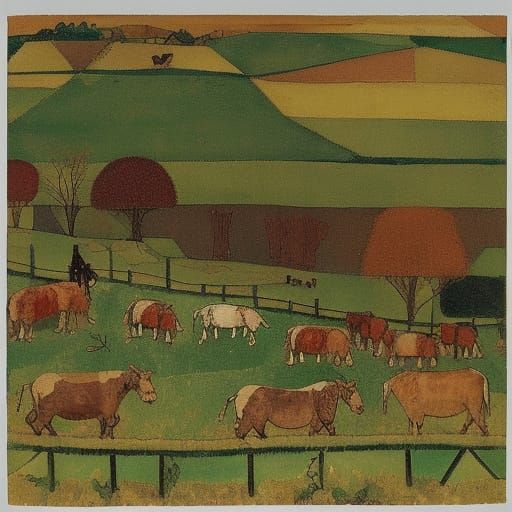 Exotic Bird Flock Gathering for Tea