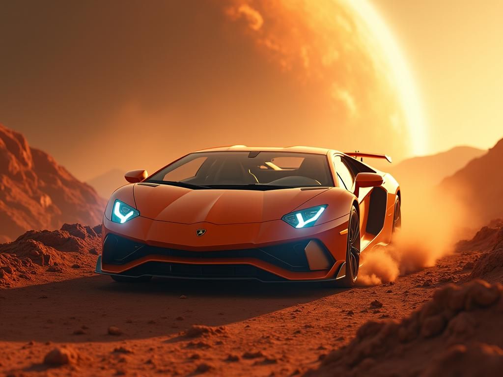 Lamborghini Revuelto Races Across Alien Planet