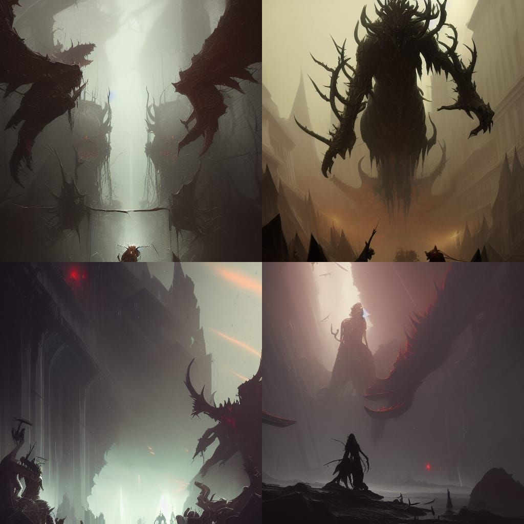 Tormented Inner Demons: Dark Fantasy Concept Art