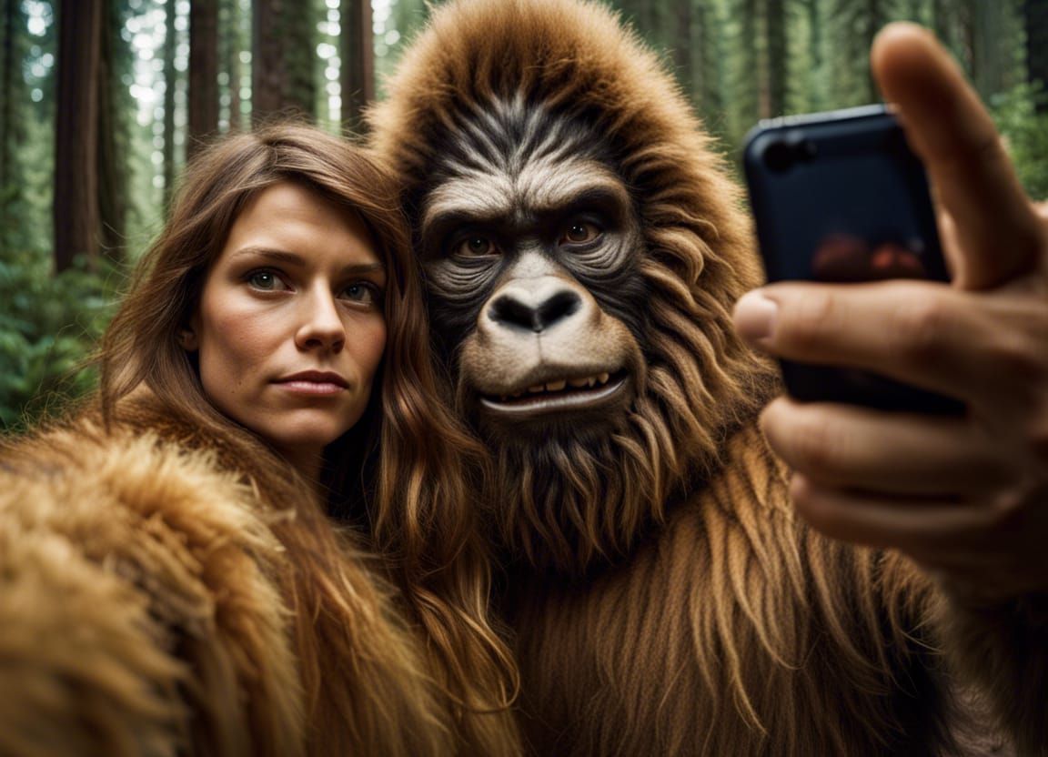 Bigfoot Selfie: A Professional Color Portrait