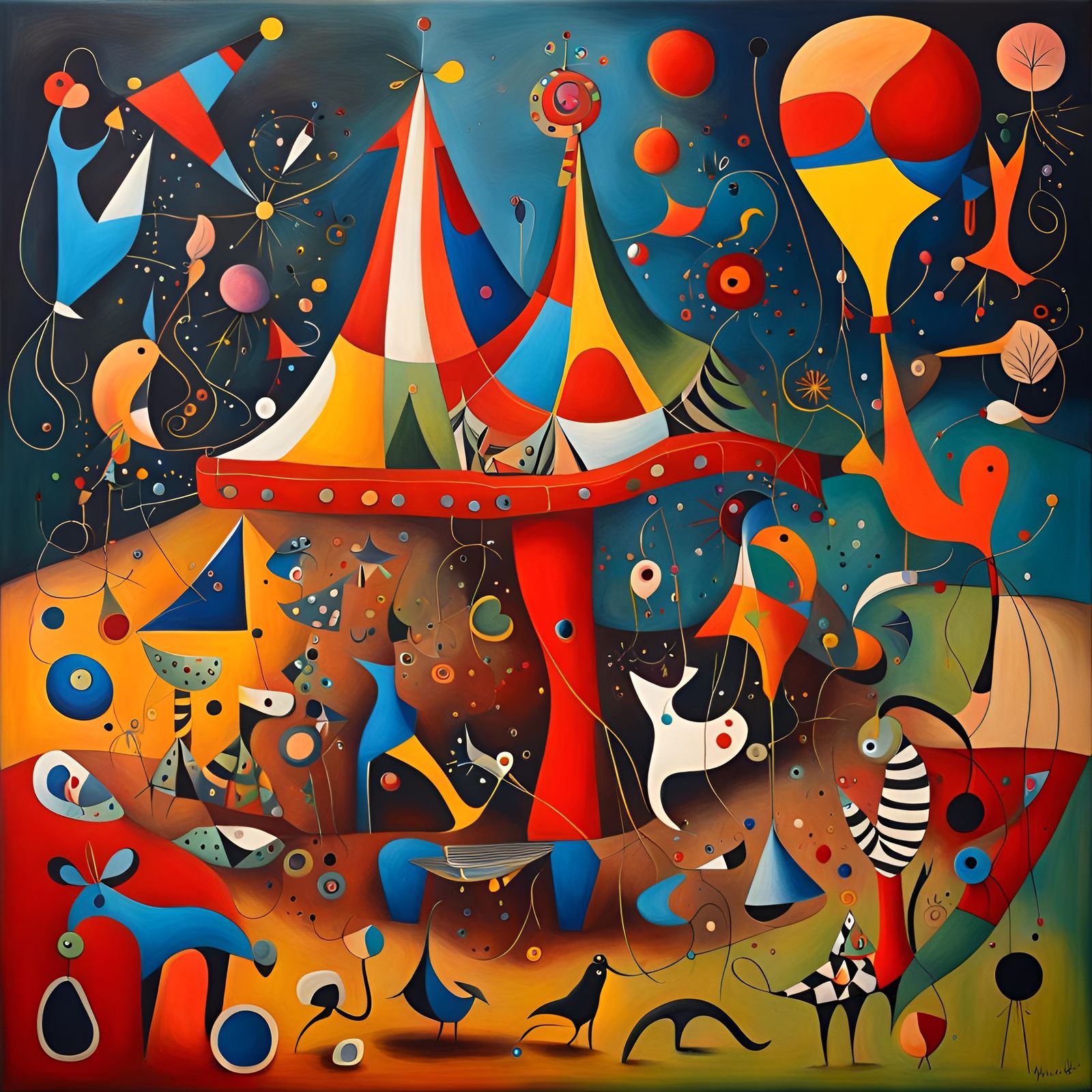 The Circus (inspired by Joan Miró)