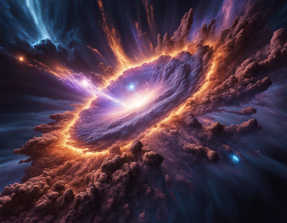 Supernova Explosion in Space: Epic Digital Art