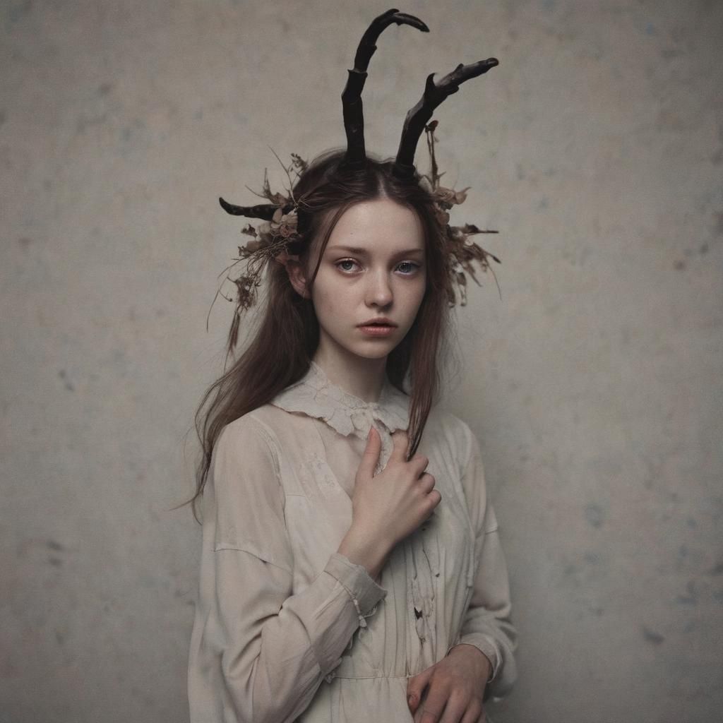 Grimdark Portrait in Laura Makabresku Style