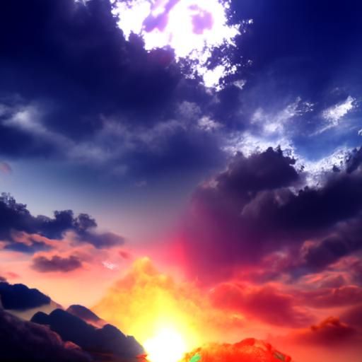Iridescent Sunshine Rays at Twilight in Unreal Engine