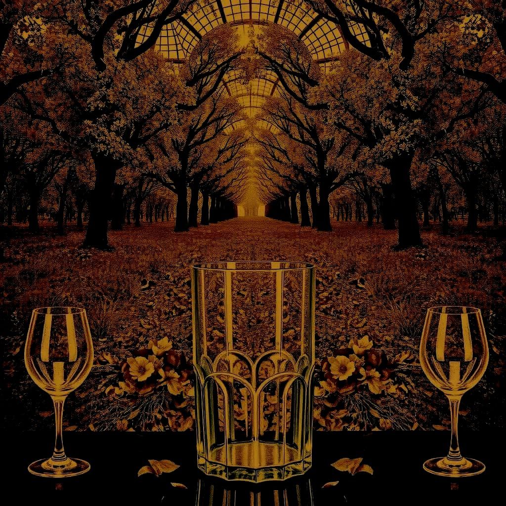 Vintage Wine Dream: Earth's Cool Depths & Sunlit Mirth