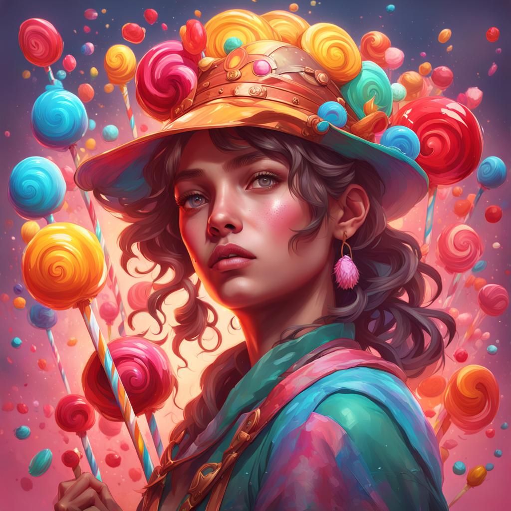 Hyperdetailed Portrait in Art Nouveau Style