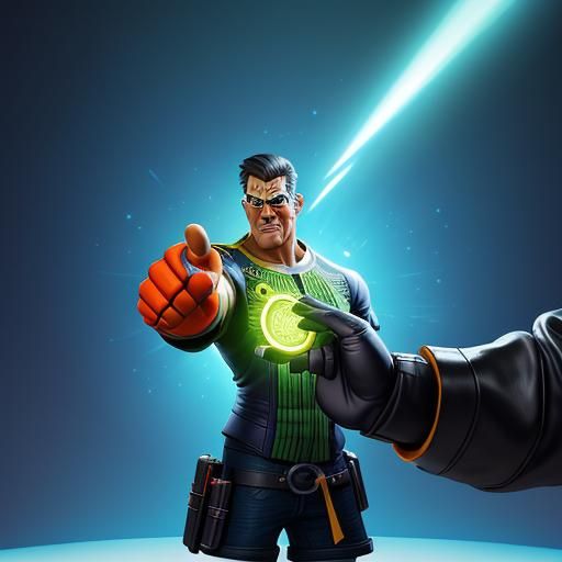 Friendly Fist Bump in Pixar Style 3D Art