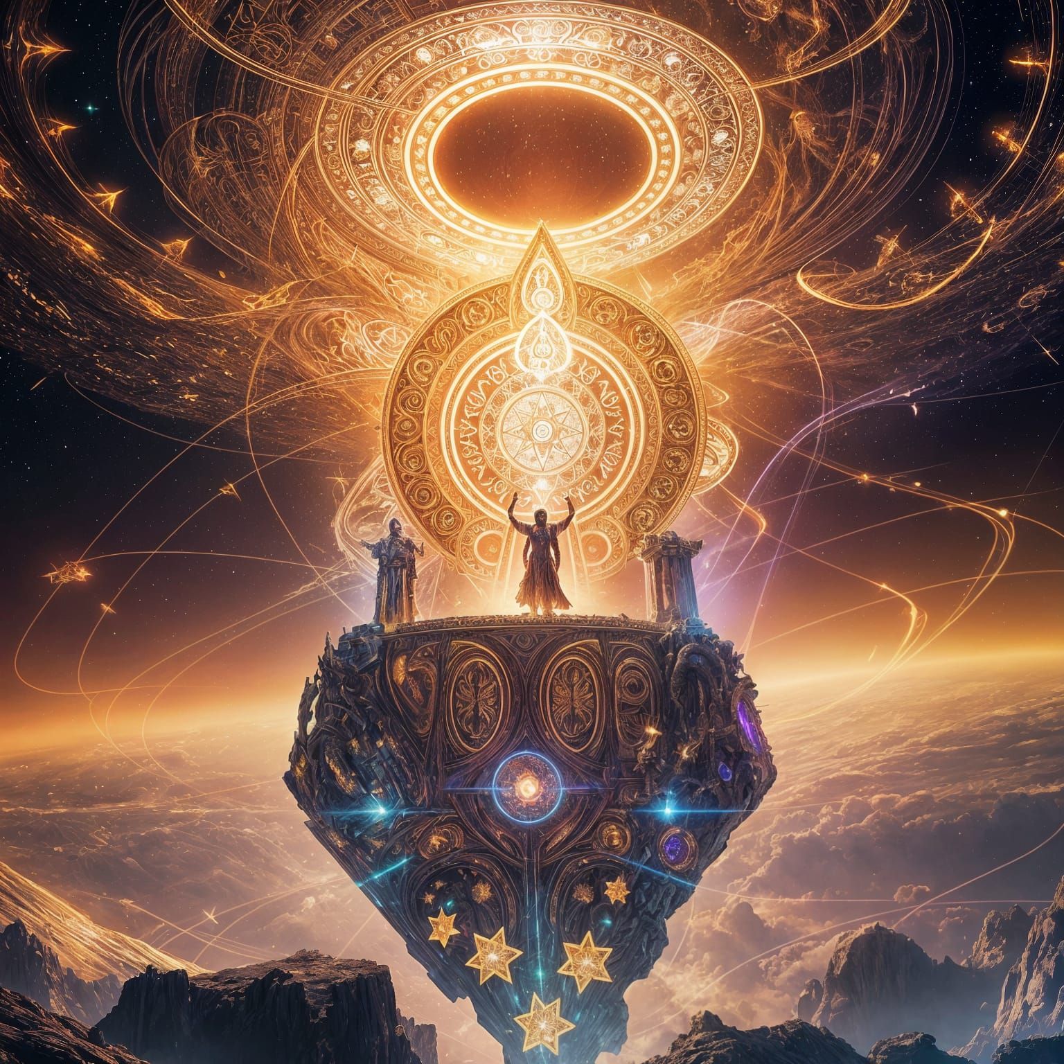 Ethereal Throne of Cosmic Authority