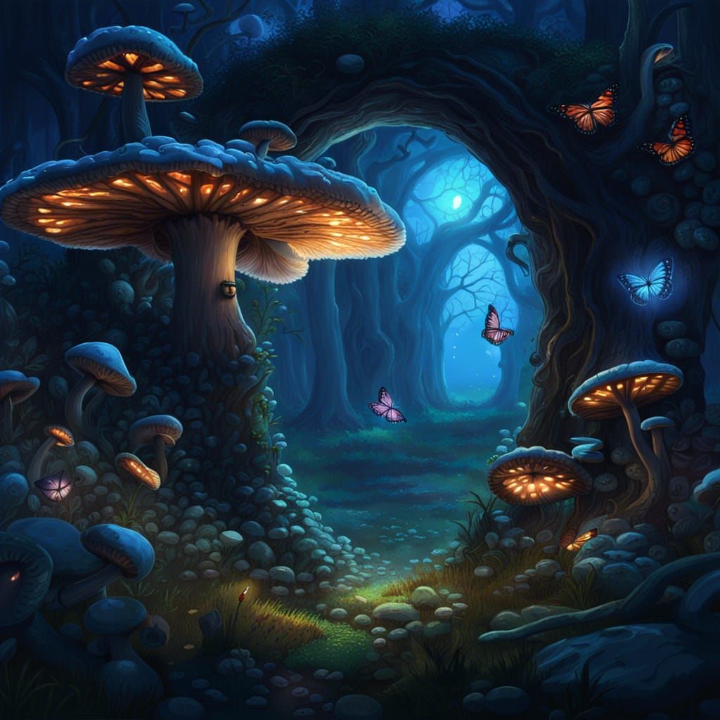 Wonderland Portal: Dark Fantasy Art in 8K