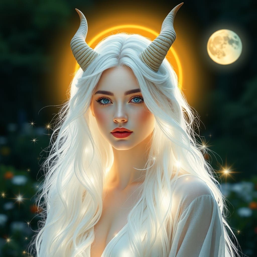 Celestial Goddess Radiates Ethereal Beauty