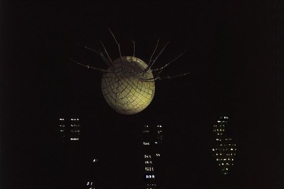 Giant Spider Climbs Empire State Building