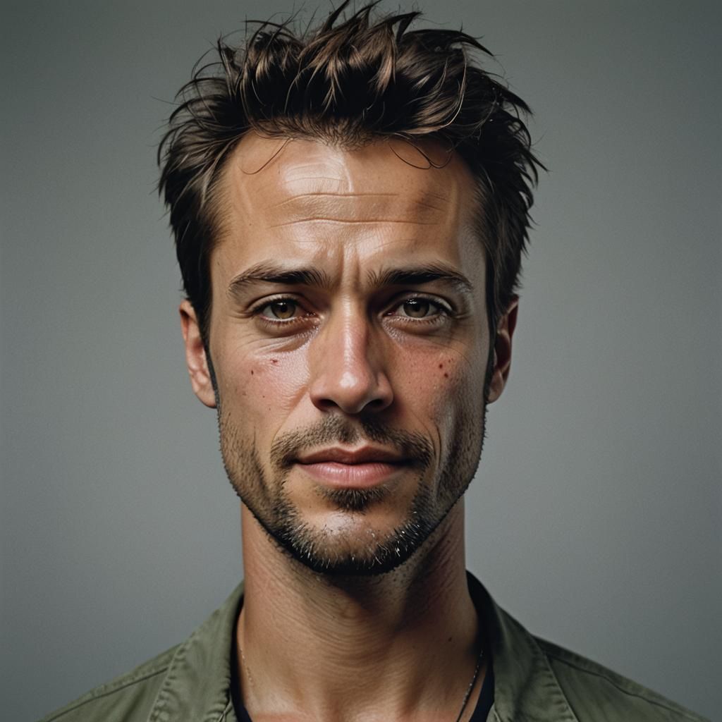 Tyler Durden Smirks: Minimalist Portrait in Photography Styl...