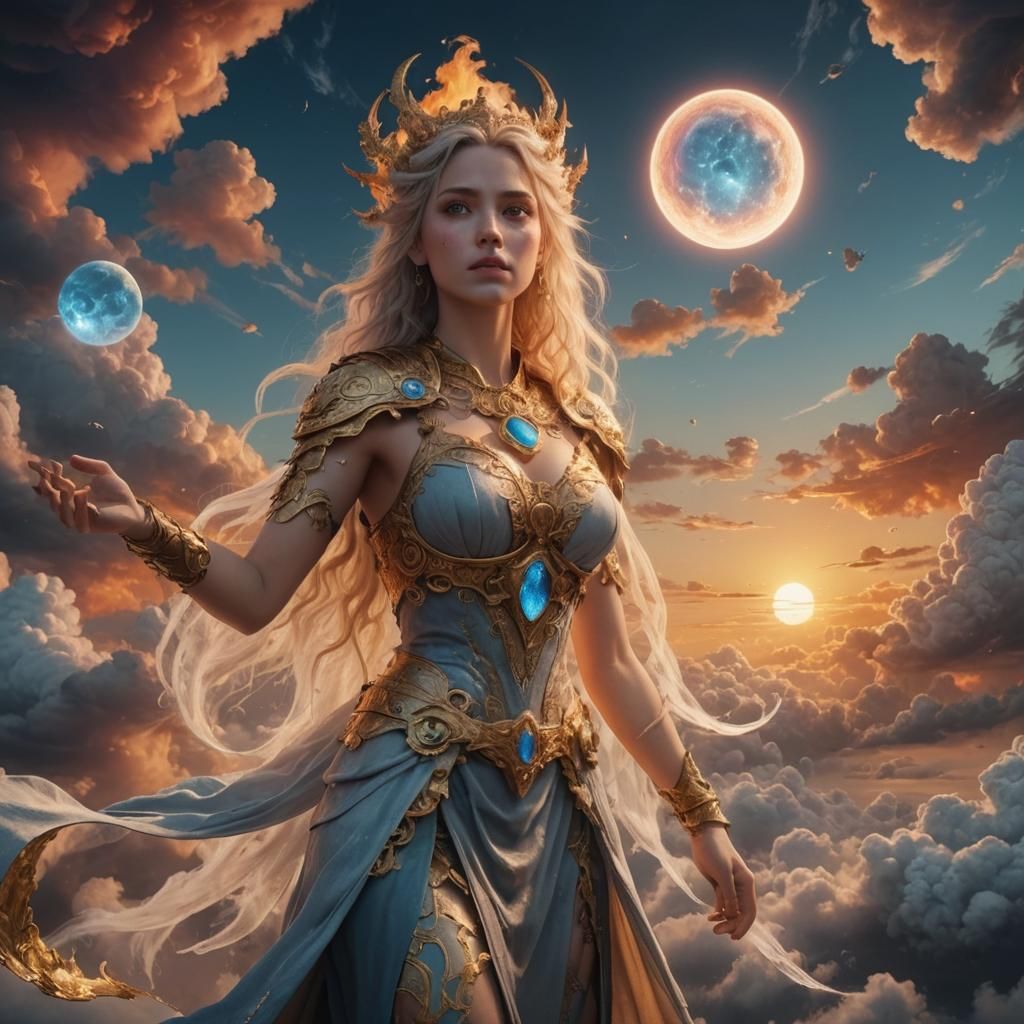 Fantastical Clouds in Detailed Matte Painting