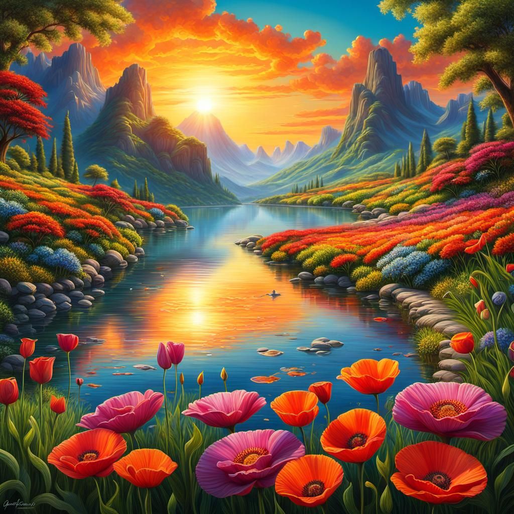 "sunlit tranquility"