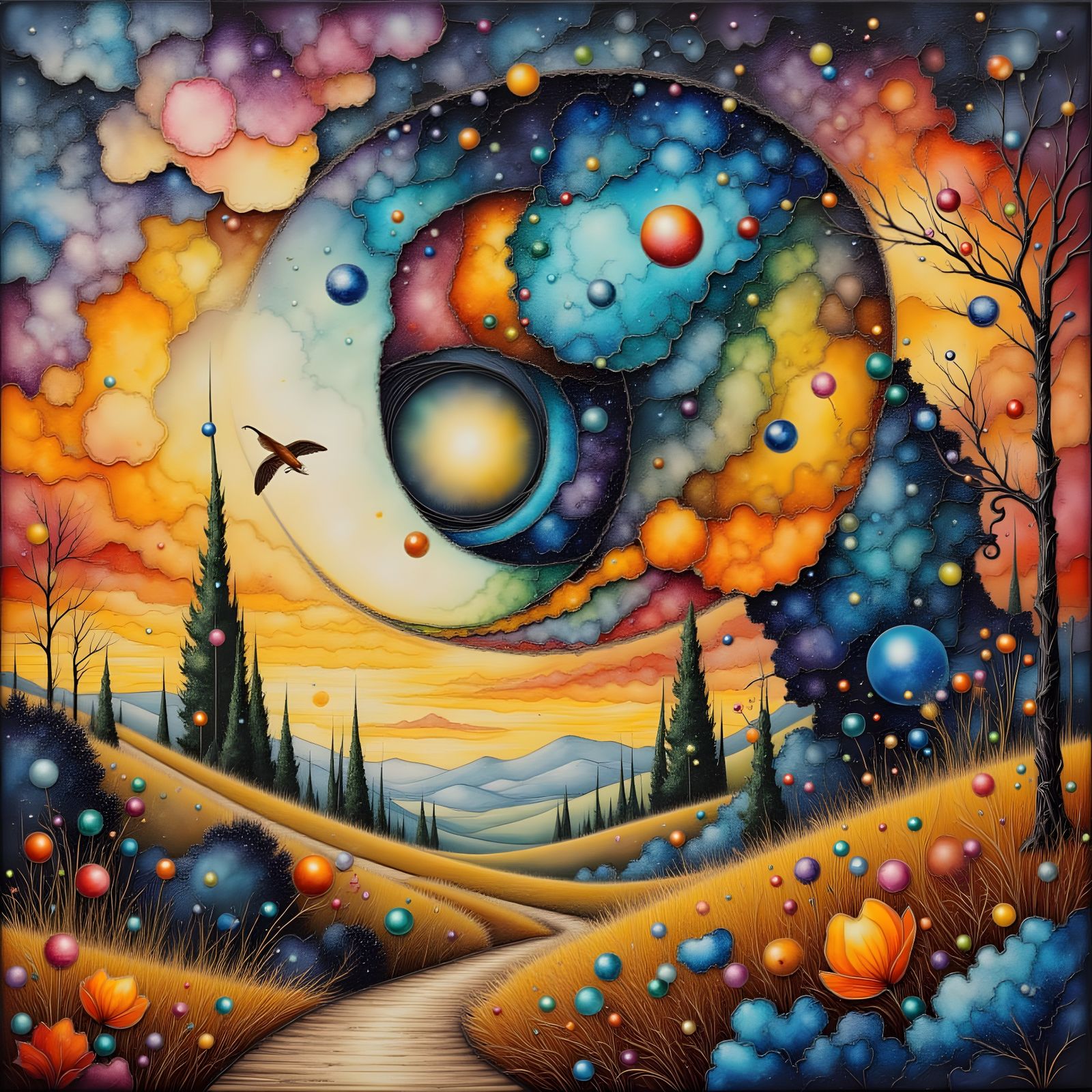 Surreal Fantasy Landscape: Believing in Change