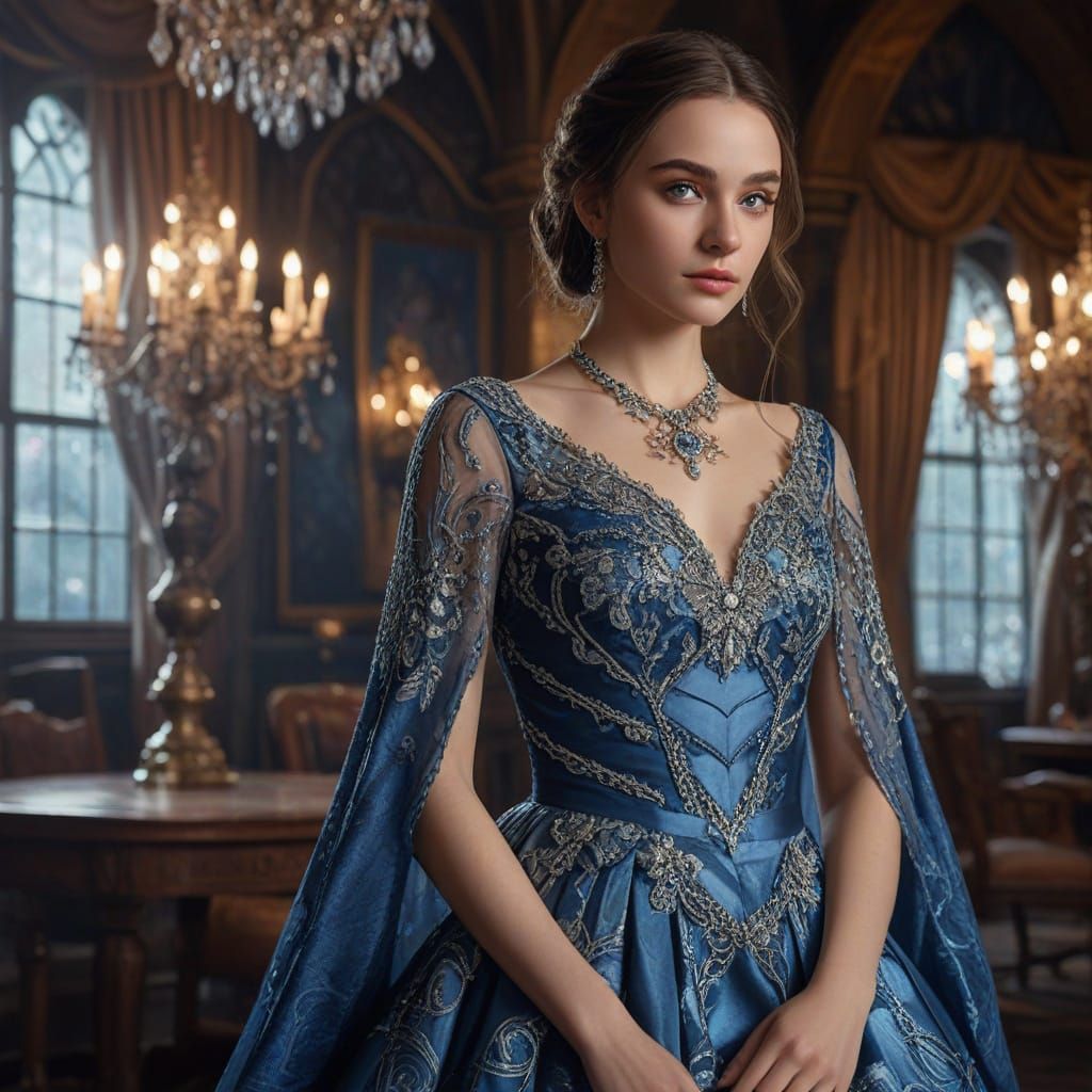 Ethereal Ravenclaw Goddess in Whispers of Hogwarts' Magic