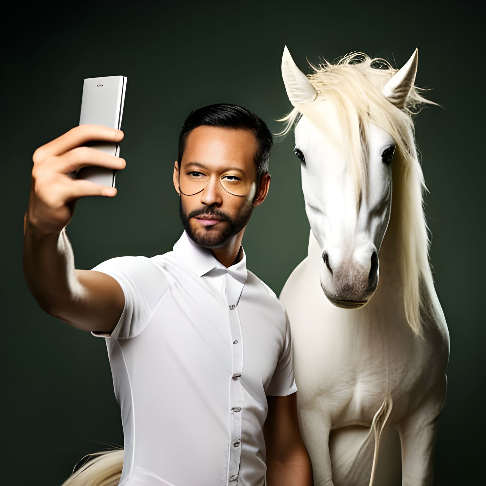 Selfie with a Unicorn: A Magical Moment