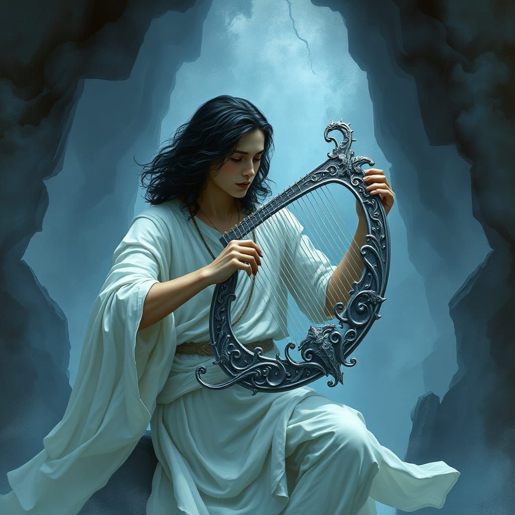 Orpheus's Lyre Echoes in the Underworld