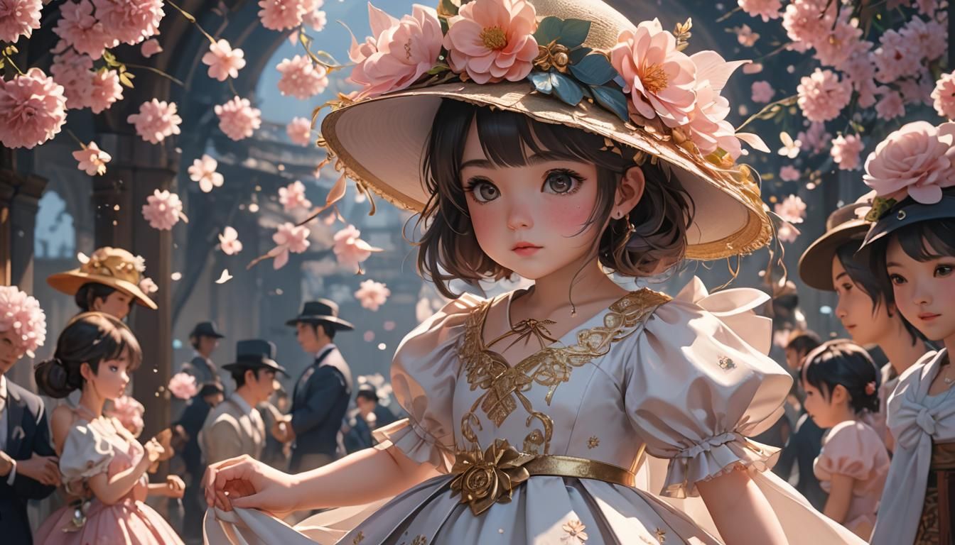 Anime Style Baby Girl Movie Poster Art