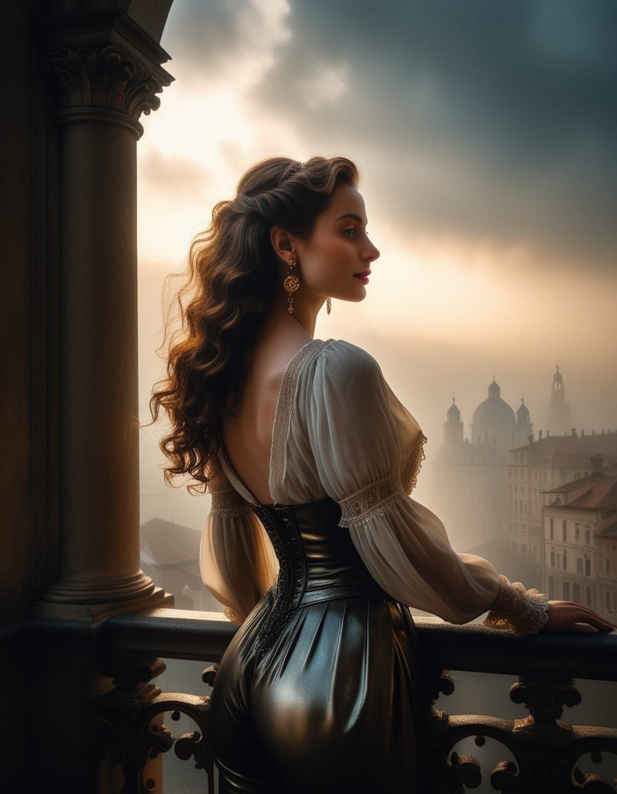 Baroque Cityscape with Anna Henrietta