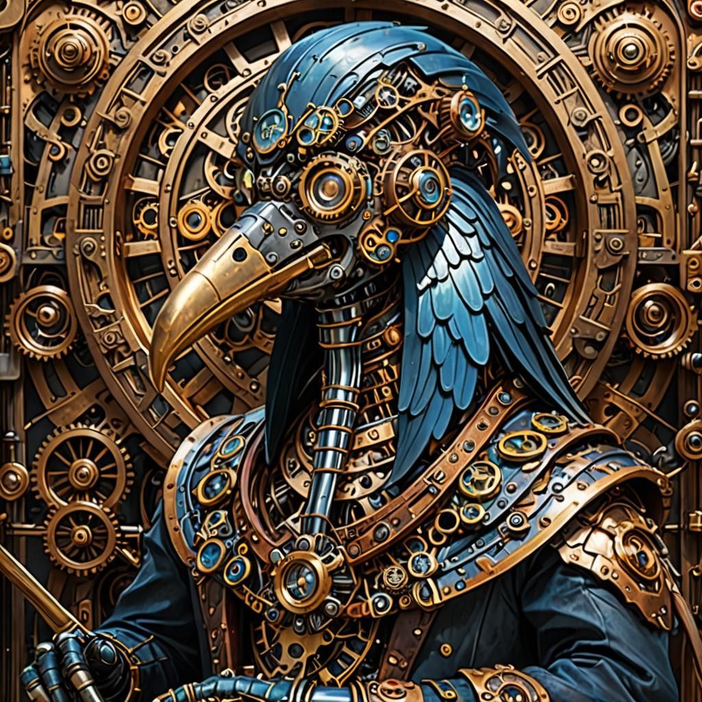 Intricate Steampunk Engine Design