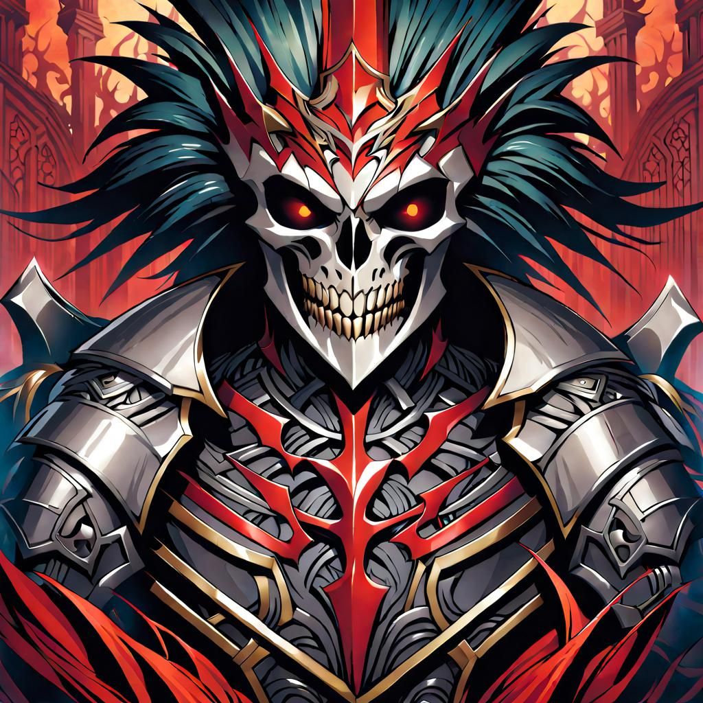 Dark Knight in Berserk Style Armor