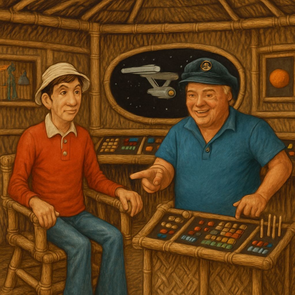 Gilligan and Skipper on Star Trek Enterprise