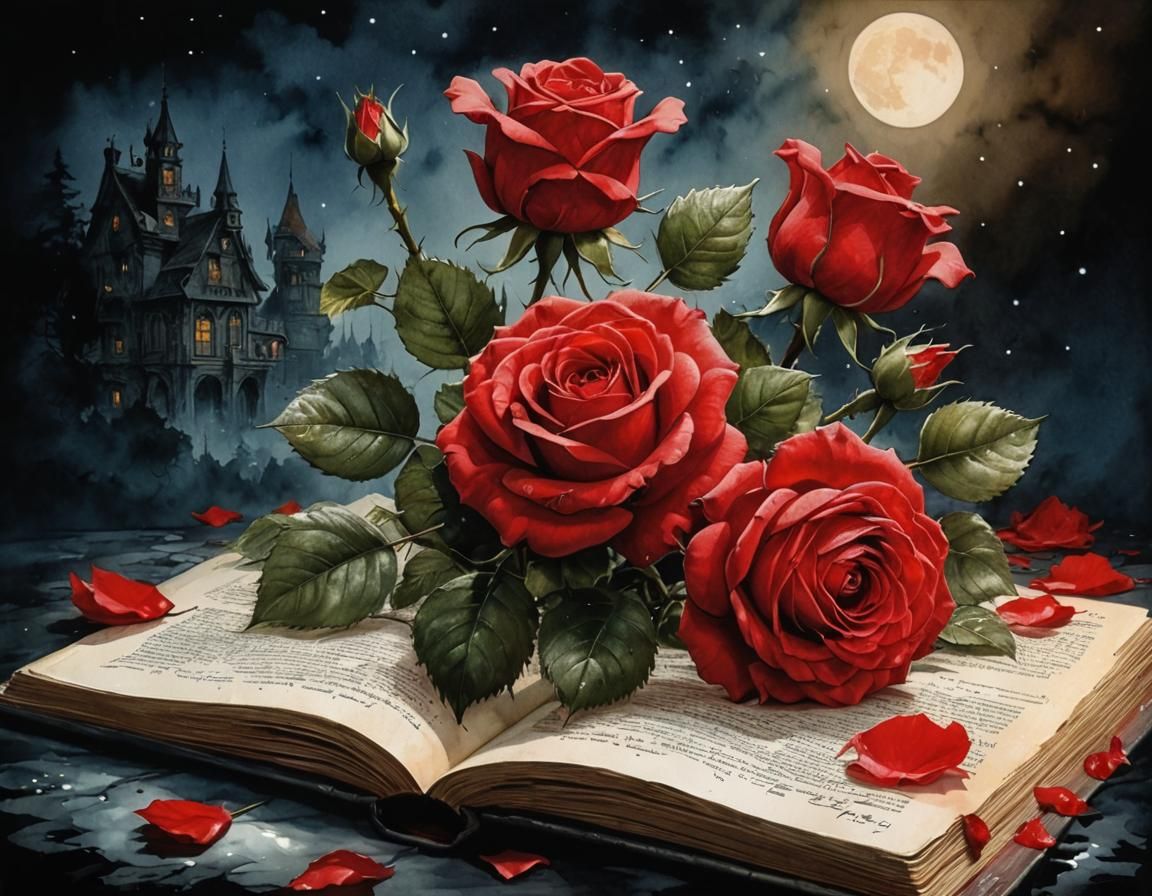 Roses in the Moonlight