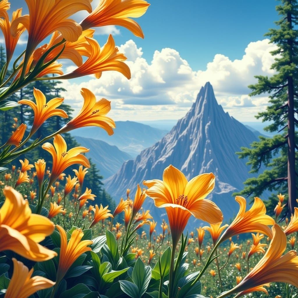 Metallic Mountain Bluebells in High Contrast Colors