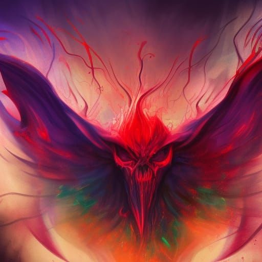 Demonic Eldritch Triangle in Hyperrealistic Style