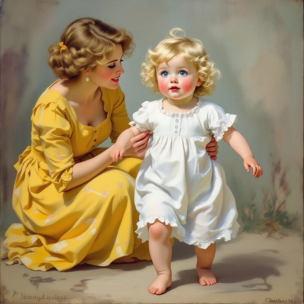 First Steps: Sentimental Realism Inspired by Masters