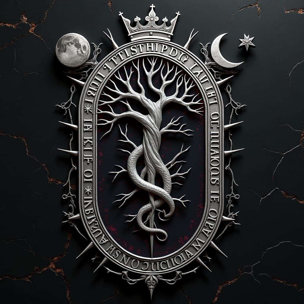 Family Crest with Forbidden Knowledge and Dualism