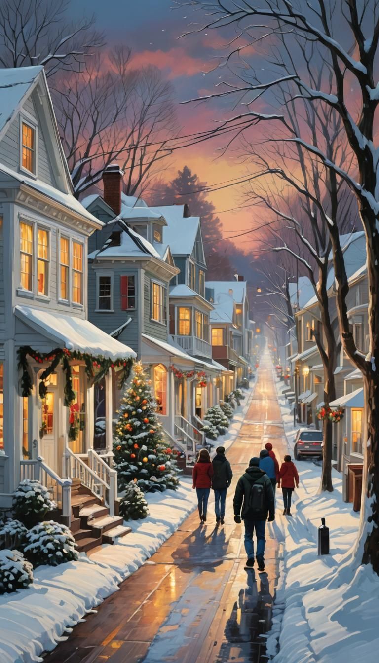 Christmas in a Charming New England Town