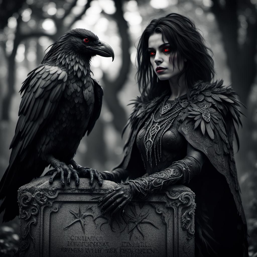 ravenqueen with raven