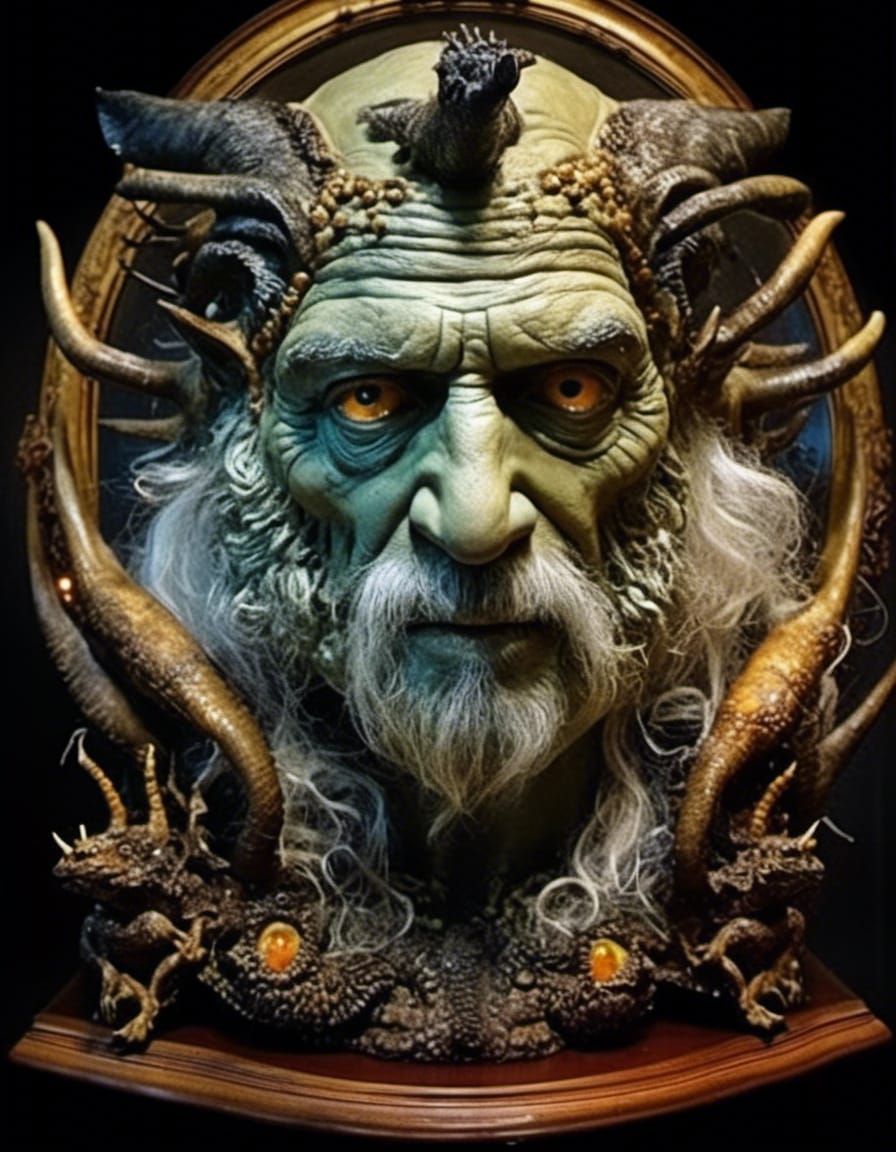 Cryptid Monster David in Surreal Fantasy Style