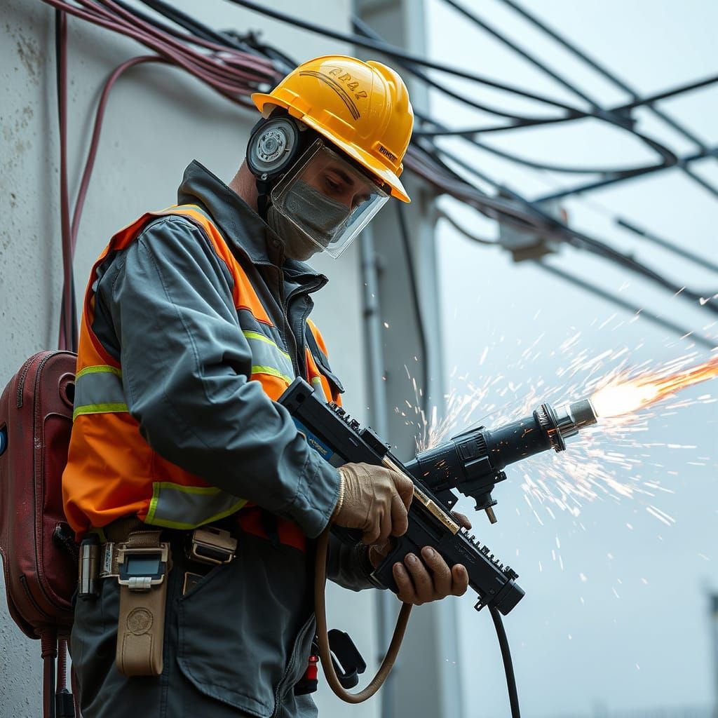 Staff of Electrical Damage: Magical Weapon