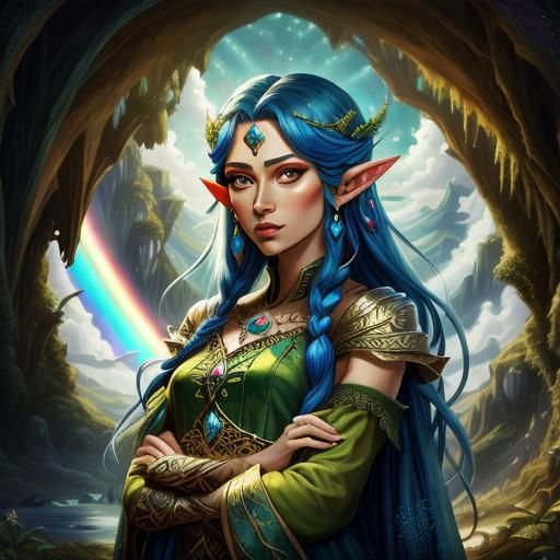 Gorgeous Full Rainbow in Fantasy Style